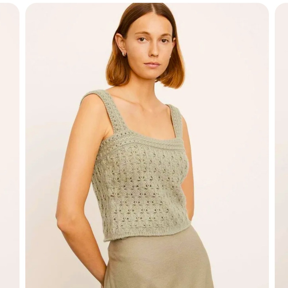 *NWT* VINCE - Artichoke Crochet Wool & Cashmere-Blend Cami (S)